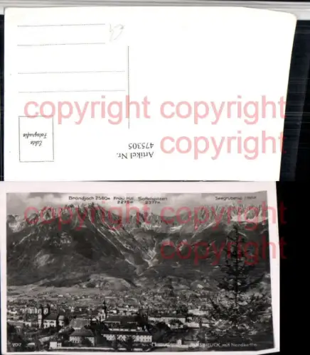 475305,Innsbruck Totale m. Nordkette Bergkulisse