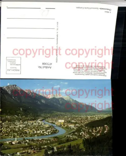 475308,Innsbruck Totale geg. Rumerspitze Bettelwurf Bergkulisse