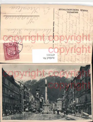 475311,Innsbruck Maria-Theresien-Straße Annasäule Bergkulisse