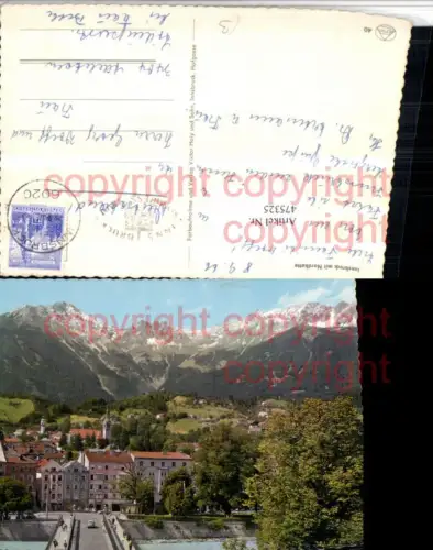 475325,Innsbruck Teilansicht Brücke m. Nordkette Bergkulisse