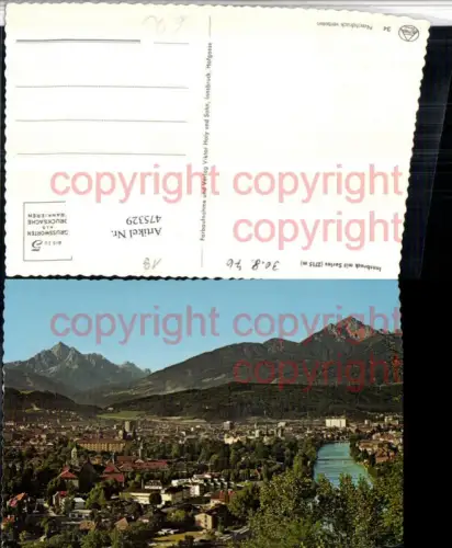 475329,Innsbruck Totale m. Serles Bergkulisse