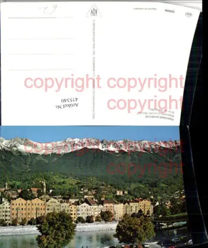 475340,Innsbruck Teilansicht Innstraße Mariahilf Bergkulisse