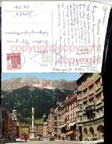 475342,Innsbruck Maria-Theresien-Straße Annasäule Hotel Bergkulisse