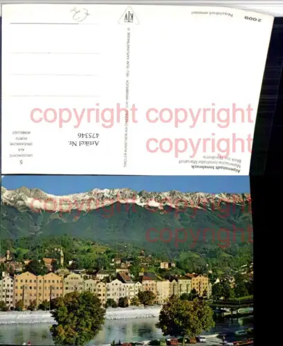 475346,Innsbruck Teilansicht Innstraße Mariahilf m. Nordkette Bergkulisse