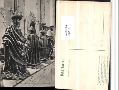489517,Innsbruck Hofkirche Gruppe 3 rechts Statuen pub Stengel e Co 3911
