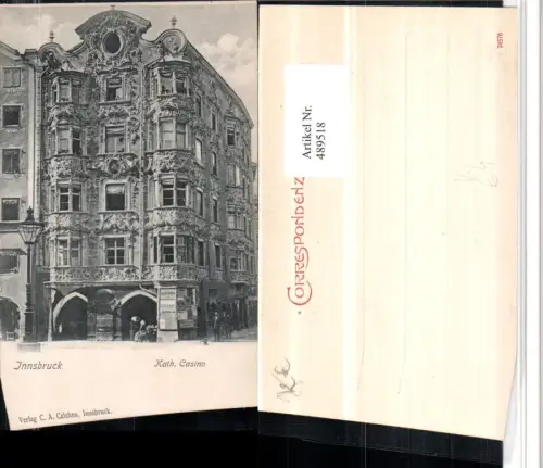 489518,Innsbruck Katholisches Casino pub C.A. Czichna