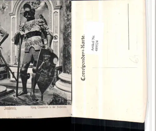 489524,Innsbruck Hofkirche König Theodorich Statue pub C.A. Czichna