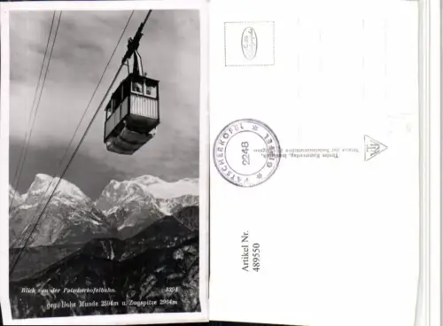 489550,Innsbruck Patscherkofelbahn Seilbahn geg. Hohe Munde Bergkulisse