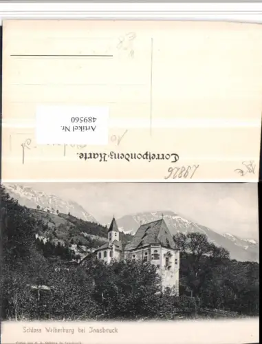 489560,Innsbruck Schloss Weiherburg Bergkulisse pub C.A. Czichna