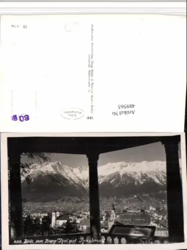 489565,Innsbruck Teilansicht vom Berg Isel Bergkulisse