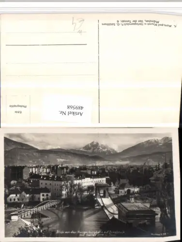 489568,Innsbruck Teilansicht von d. Hungerburgbahn Bergkulisse