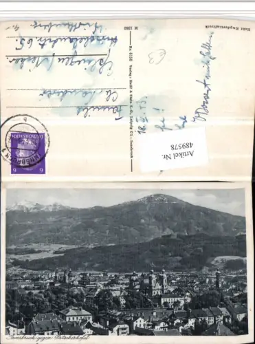 489578,Innsbruck Teilansicht geg. Patscherkofel Bergkulisse
