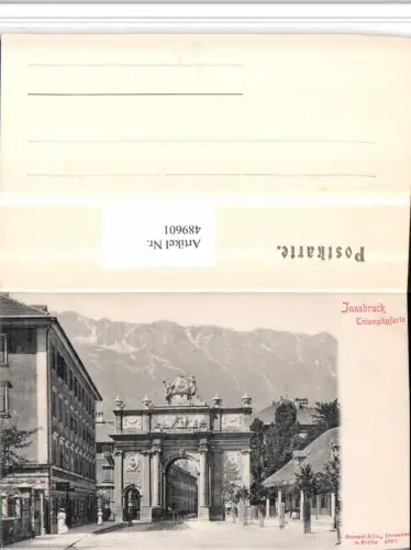 489601,Innsbruck Triumph-Pforte Straßenansicht pub Stengel e Co 2321