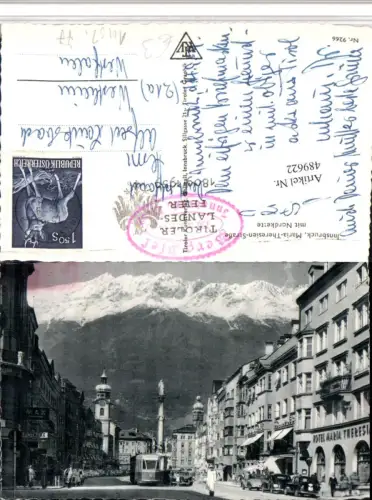 489622,Innsbruck Maria Theresien-Straße Straßenbahn Annasäule