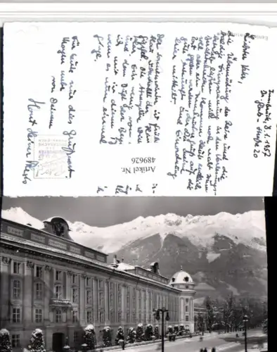 489626,Innsbruck Hofburg m. Nordkette Bergkulisse