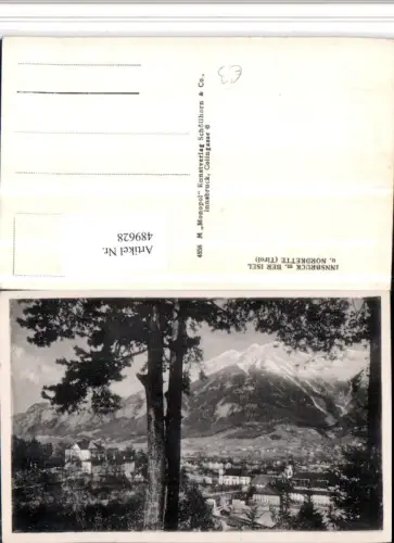 489628,Innsbruck Teilansicht m. Berg Isel u. Nordkette Bergkulisse