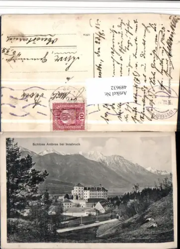 489632,Innsbruck Schloss Ambras Bergkulisse