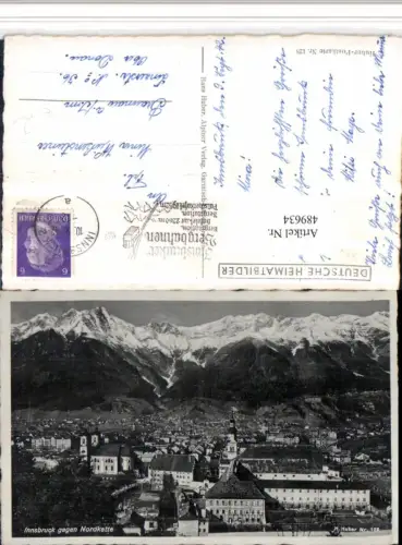 489634,Innsbruck Totale geg. Nordkette Bergkulisse
