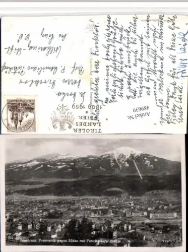 489639,Innsbruck Totale geg. Süden m. Patscherkofel Bergkulisse