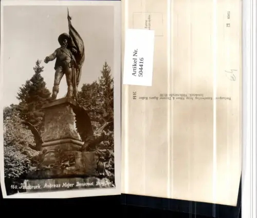 504416,Innsbruck Berg Isel Andreas Hofer-Denkmal Statue