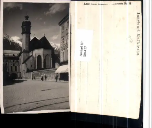 504417,Innsbruck Hofkirche Kirche Straßenansicht Bergkulisse