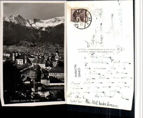 504423,Innsbruck Teilansicht geg. Nordkette Bergkulisse