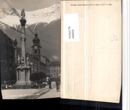 504456,Innsbruck Maria Theresienstraße Annasäule pub A. Stockhammer 987