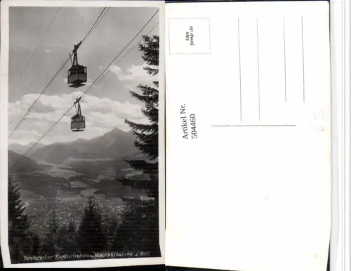504460,Innsbruck Nordkettenbahn Seilbahn Wagenkreuzung Bergkulisse