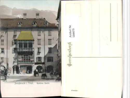 504479,Innsbruck Goldenes Dachl Bergkulisse