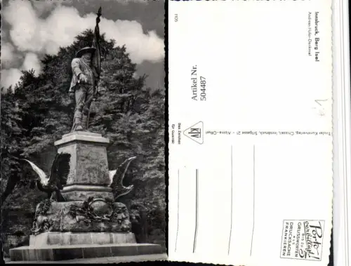 504487,Innsbruck Berg Isel Andreas Hofer-Denkmal Statue