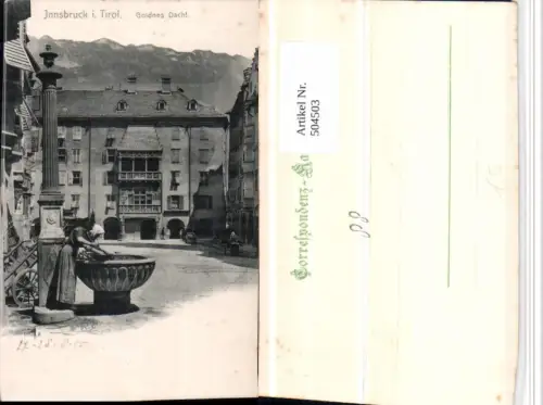 504503,Innsbruck Goldenes Dachl Brunnen