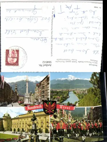 504512,Innsbruck Totale Trachtenkapelle Hofburg Maria-Theresien-Straße Mehrbildkarte