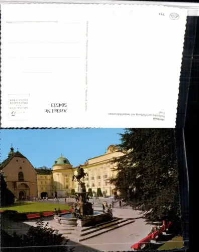 504513,Innsbruck Hofkirche u. Hofburg m. Leopoldsbrunnen Brunnen