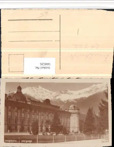 504535,Innsbruck Hofburg Gebäude Bergkulisse