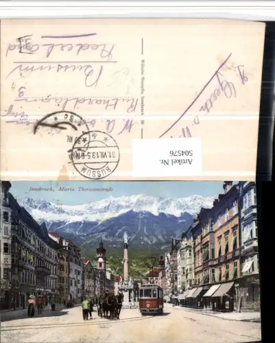 504576,Innsbruck Maria Theresienstraße Straßenbahn Nr. 44 pub Wilhelm Stemplfe