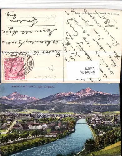 504579,Innsbruck Totale m. Serles Bergkulisse pub Purger e Co 12244