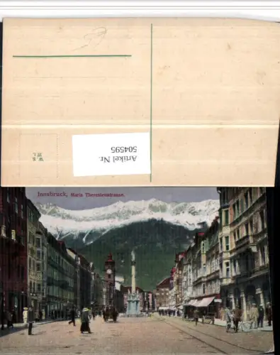 504595,Innsbruck Maria Theresienstraße Annasäule Bergkulisse