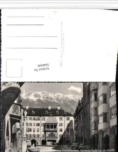 504600,Innsbruck Herzog Friedrich-Straße Goldenes Dachl Brunnen