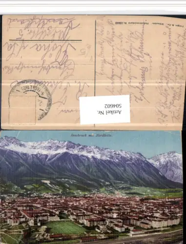 504602,Innsbruck Totale m. Nordkette Bergkulisse pub Purger e Co 13443