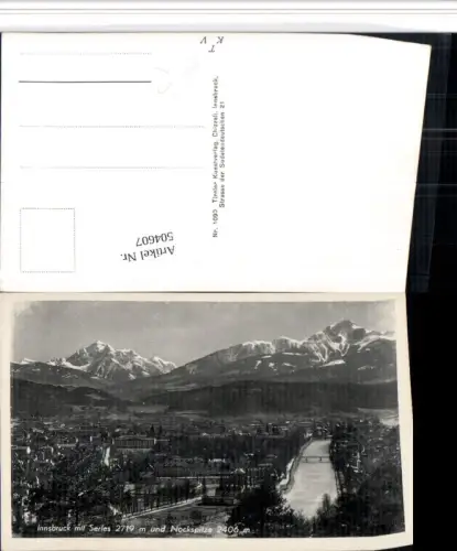504607,Innsbruck Totale m. Serles Bergkulisse