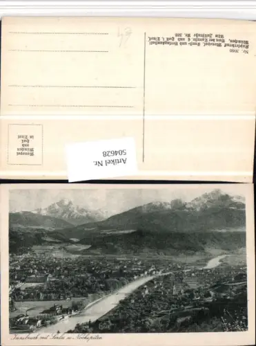 504628,Innsbruck Totale m. Serles u. Nockspitze Bergkulisse