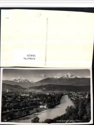 504629,Innsbruck Totale geg. Serles Bergkulisse