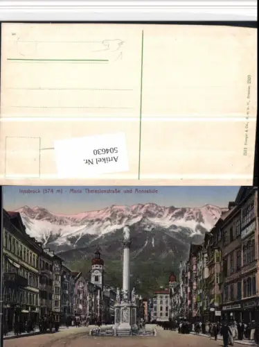 504630,Innsbruck Maria Theresienstraße Annasäule pub Stengel e Co 2320