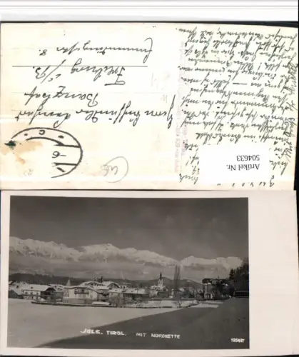 504633,Innsbruck Igls Totale Bergkulisse Winterbild