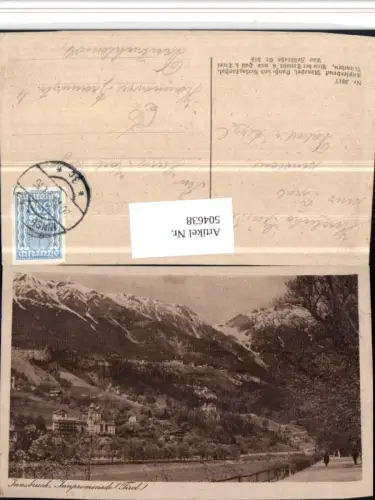 504638,Innsbruck Innpromenade Bergkulisse