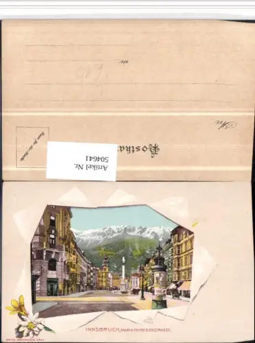 504641,Litho Innsbruck Maria-Theresienstraße Litfaßsäule pub Senefelder