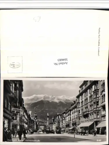 504683,Innsbruck Maria Theresienstraße Straßenbahn Annasäule
