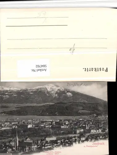 504702,Innsbruck Teilansicht m. Patscherkofel Bergkulisse pub Stengel e Co 3919