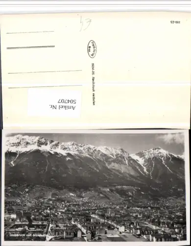 504707,Innsbruck Teilansicht m. Nordkette Bergkulisse