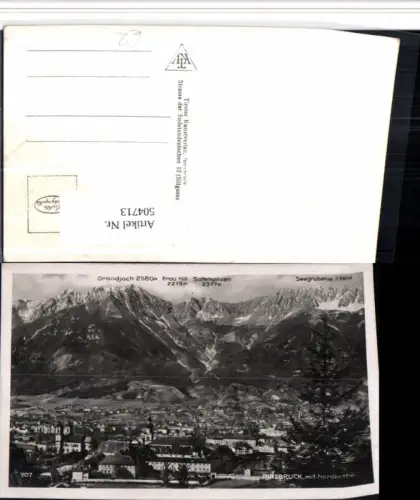504713,Innsbruck Totale m. Nordkette Bergkulisse